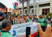 Ratusan Ojol Binjai Gelar Aksi Damai Doakan Almarhum Affan