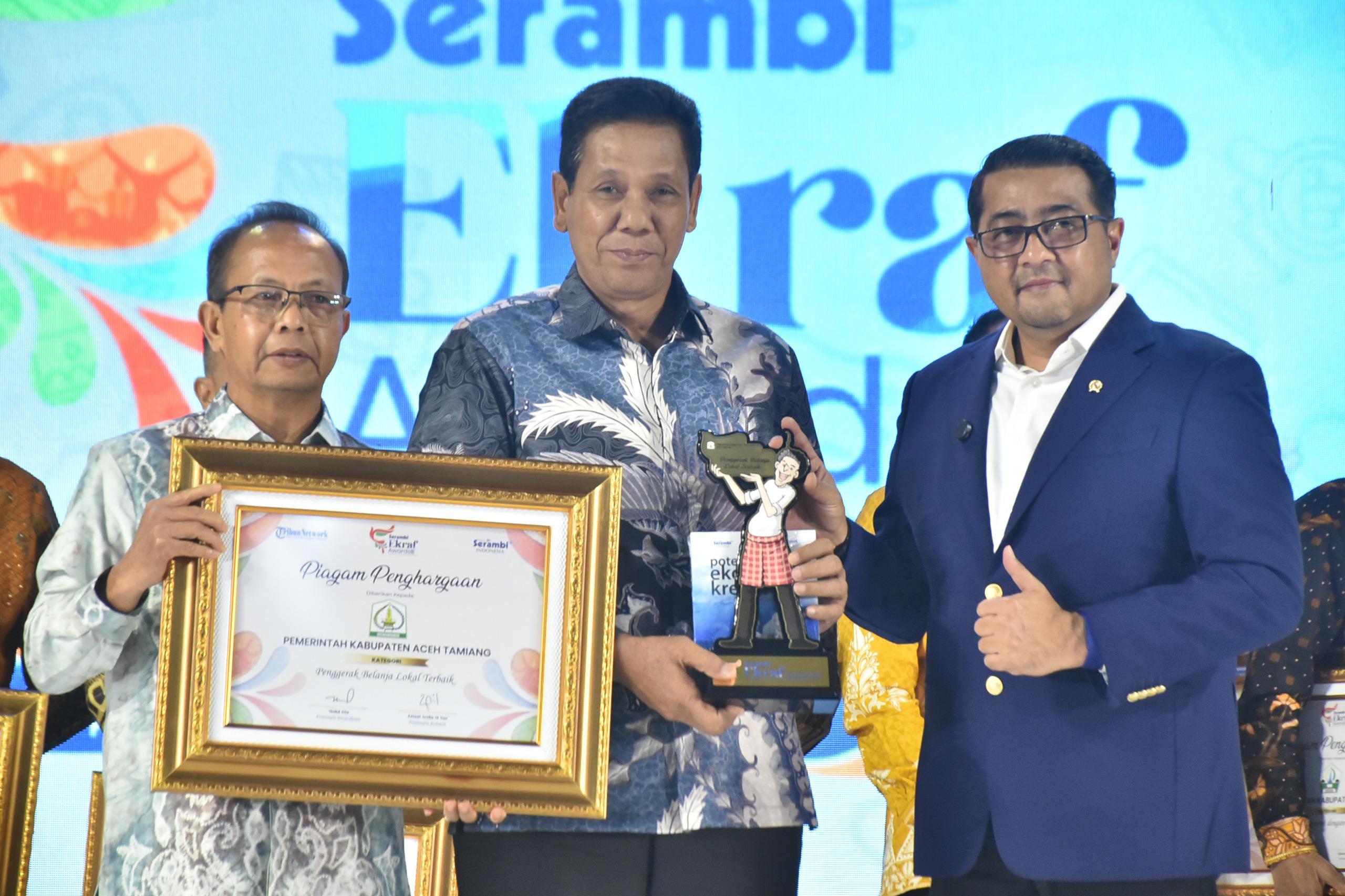 Aceh Tamiang Raih Penghargaan Penggerak Belanja Lokal Terbaik