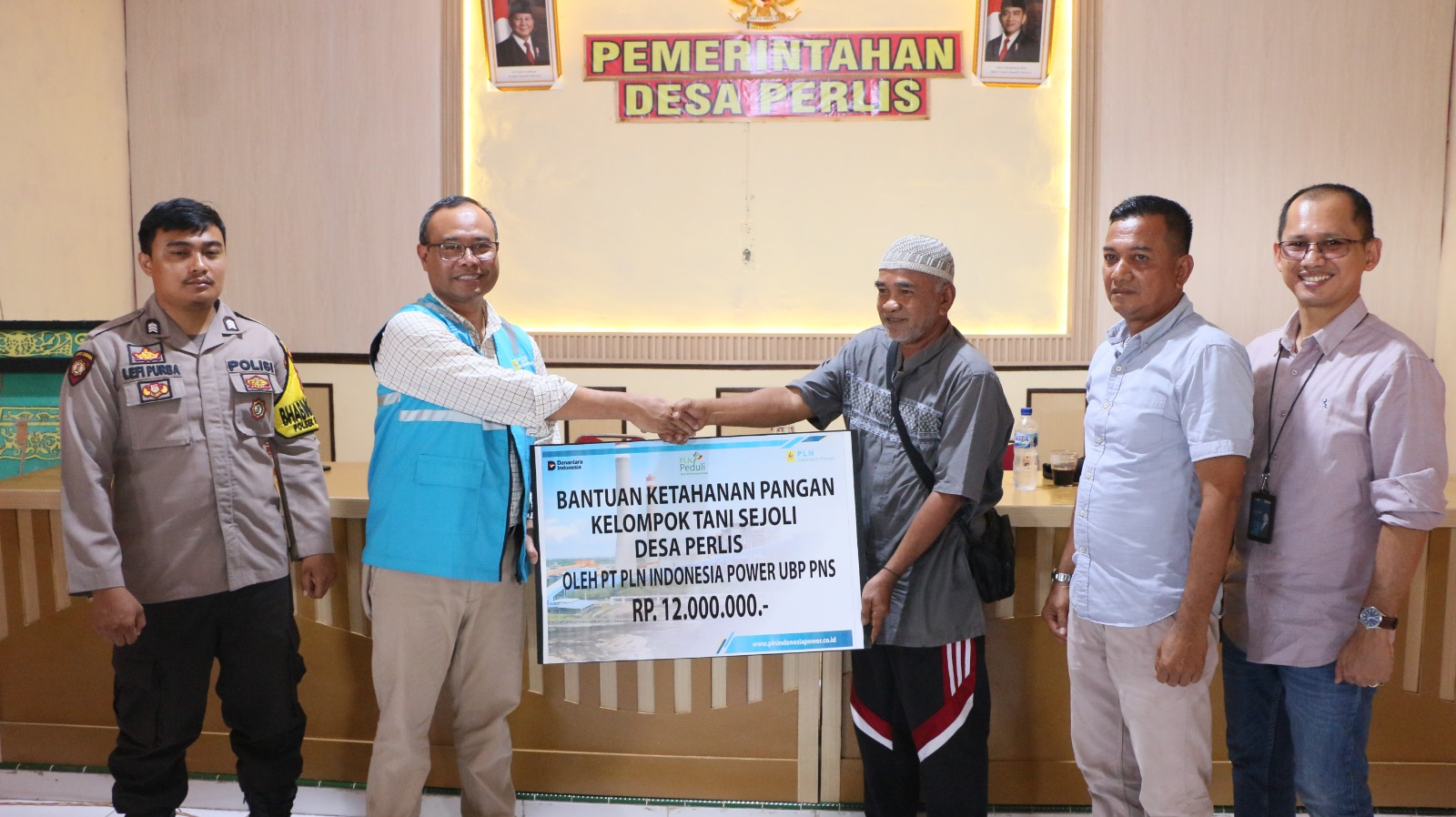 Koptan Sejoli Desa Perlis Terima Bantuan Dari Indonesia Power UBP Pangkalansusu