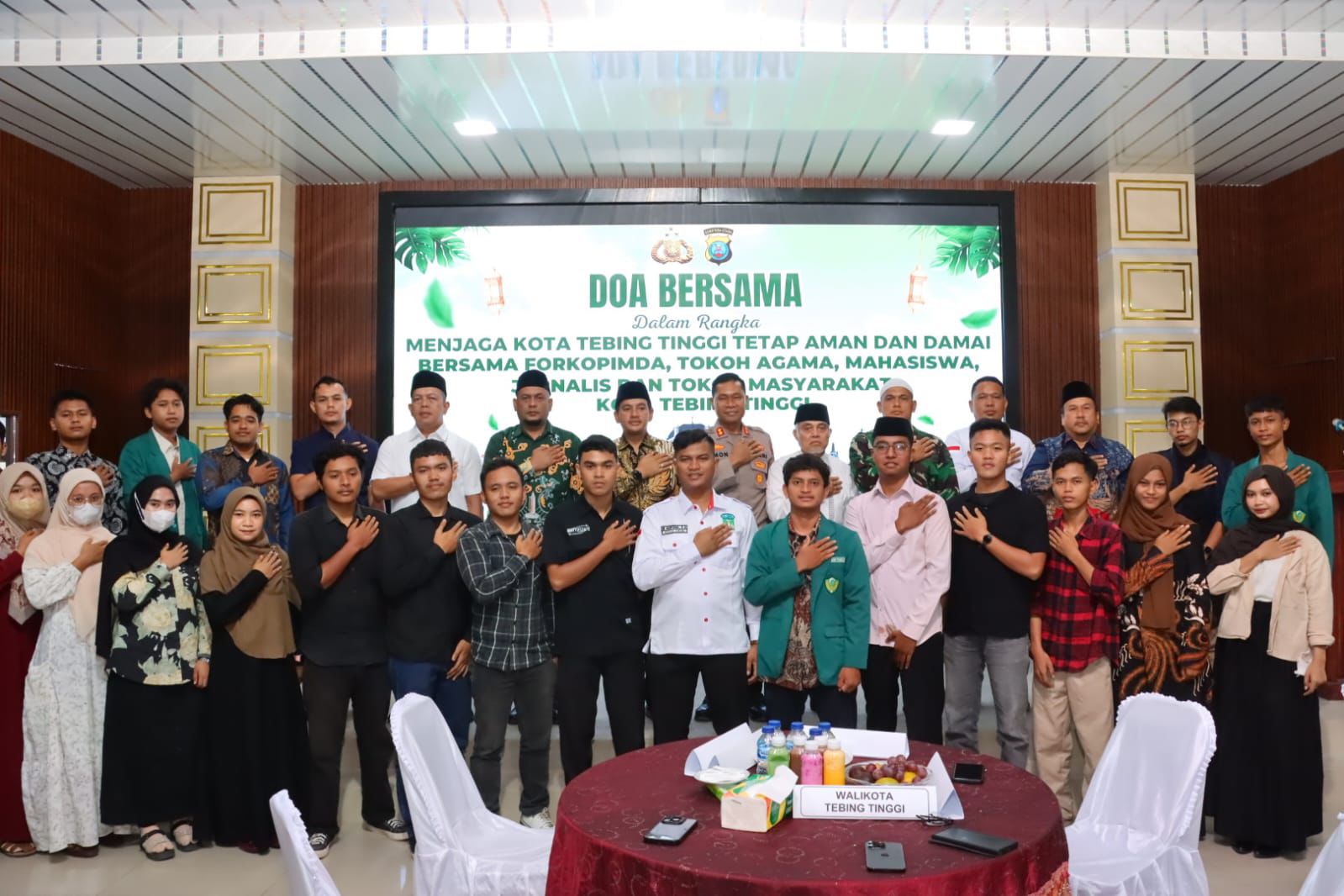 Dihadiri Forkopimda, Polres Tebingtinggi Gelar Doa Bersama Menjaga Keamanan Dan Kedamaian