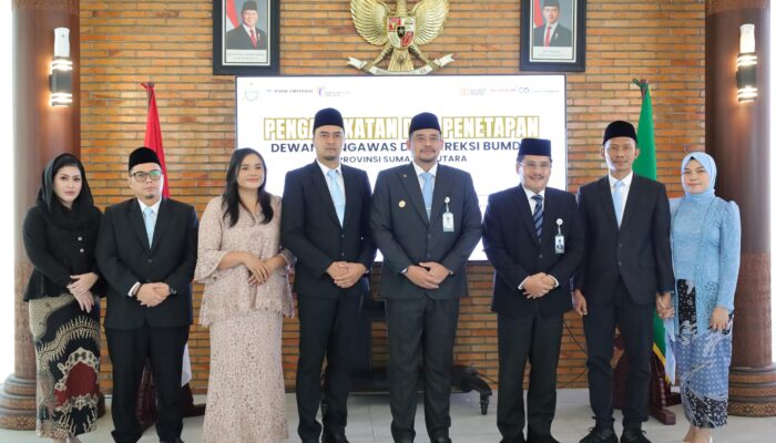 Gubsu Bobby Nasution Lantik Ardian Surbakti Pimpin Perumda Tirtanadi