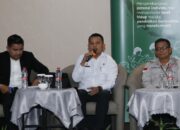 Kepala Dinas Perpustakaan dan Arsip (Kadis Pusip) Pematangsiantar, Hamzah Fanshuri Damanik saat menjadi narasumber dalam Focus Group Discussion (FGD) Peningkatan Literasi dan Numerasi Sumatera Utara, bersama Jurnalis Media Mitra Tanoto Foundation di Medan, Rabu (27/8/2025).