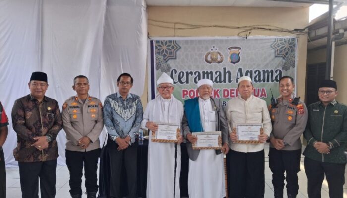 Perkuat Sinergi Polri-Ulama, Polsek Delitua Gelar Ceramah Agama