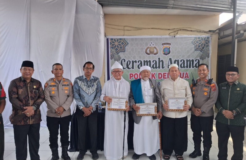 Perkuat Sinergi Polri-Ulama, Polsek Delitua Gelar Ceramah Agama