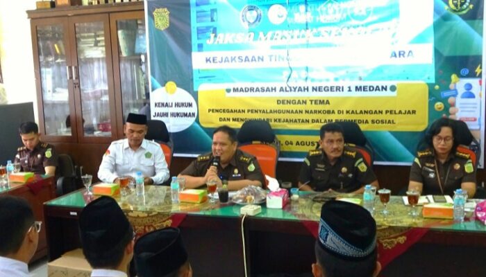 Kejatisu Ajak Pelajar MAN 1 Medan Jauhi Narkoba Dan Bijak Bermedsos