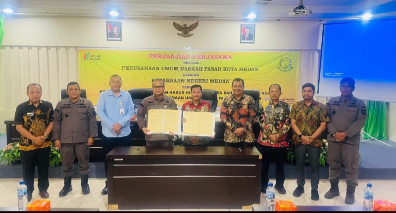 Tingkatkan Profesionalitas, PUD Pasar-Kajari Medan Jalin Kerja Sama Hukum