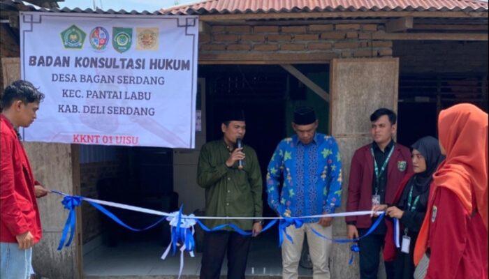 Mahasiswa KKNT UISU Dirikan BKH Di Desa Bagan Serdang