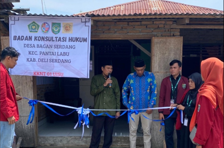 Mahasiswa KKNT UISU Dirikan BKH Di Desa Bagan Serdang