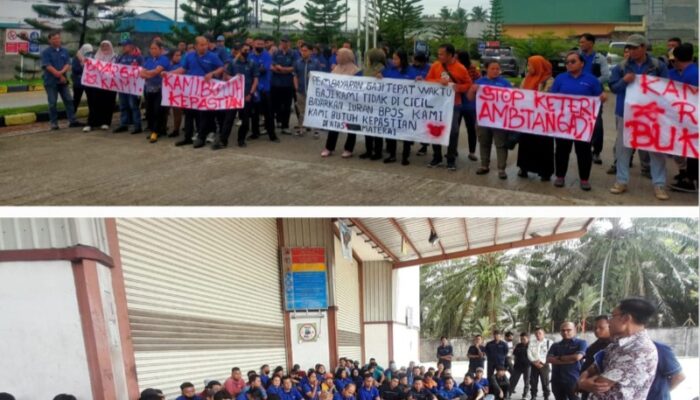 107 Buruh PT Namasindo Plas Medan Gelar Aksi Mogok Kerja