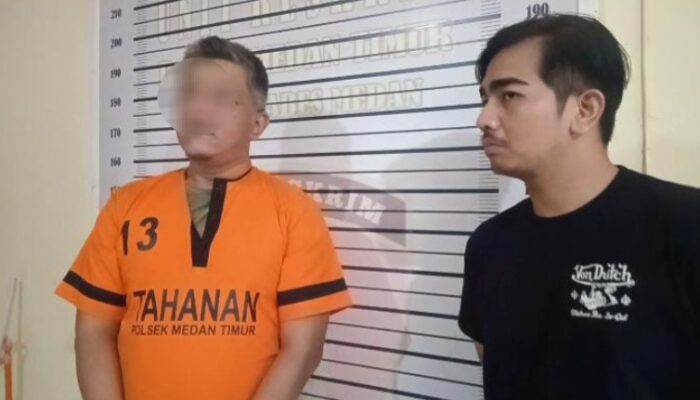 Curi Besi Bantalan Rel Kereta Api, Oknum Ketua OKP Medan Timur Masuk Sel