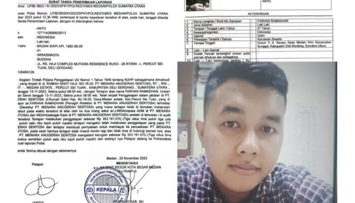 Korban Penggelapan Minta Kapolrestabes Medan Tangkap Pelakunya