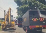 Binjai Heboh, Antisipasi Kerusuhan Ratusan Kendaraan Tim Gabungan Bergerak Ke Marcopolo