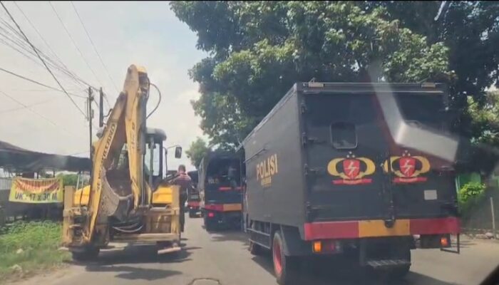 Binjai Heboh, Antisipasi Kerusuhan Ratusan Kendaraan Tim Gabungan Bergerak Ke Marcopolo