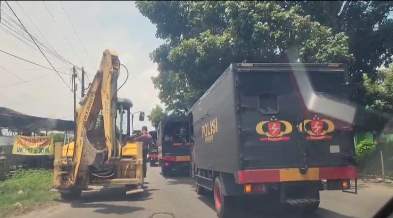 Binjai Heboh, Antisipasi Kerusuhan Ratusan Kendaraan Tim Gabungan Bergerak Ke Marcopolo
