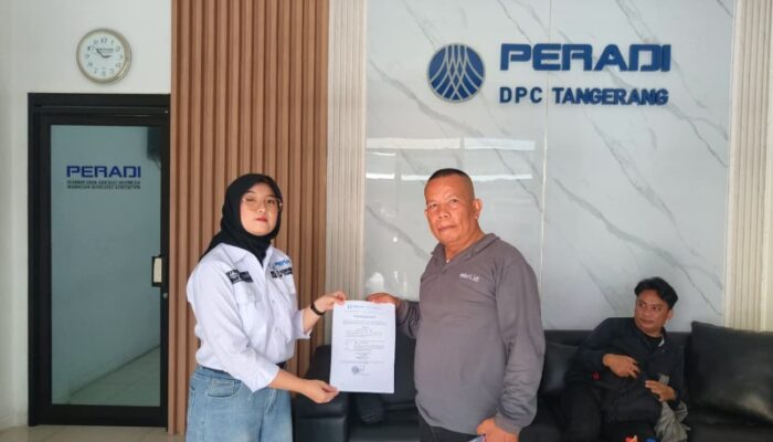 Kuasa Hukum Kartono Chendra Tong Laporkan Dugaan Pelanggaran Kode Etik Advokat Ke DPC PERADI Tangerang
