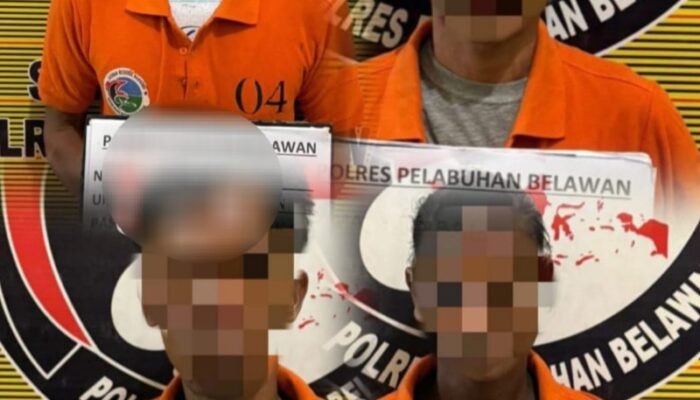 Polres Pelabuhan Belawan Tangkap Pengedar Dan Pengguna Narkoba Di Martubung