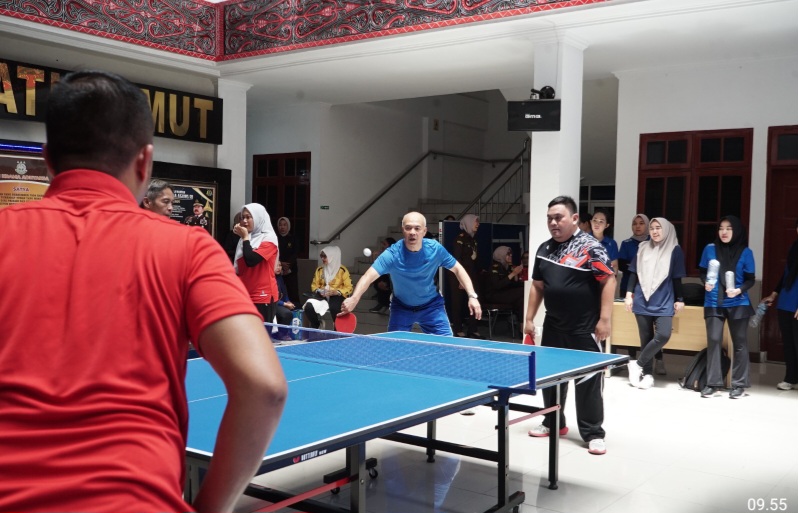 Sambut Harlah Kejaksaan, Kejatisu Bangun Kerjasama Melalui Olahraga