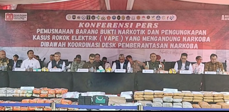 36 Kg Sabu Dan 100 Kg Ganja Tangkapan BNNP Sumut Dimusnahkan Di Jakarta