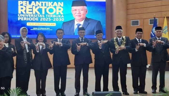 Prof Ali Muktiyanto Resmi Jabat Rektor UT Periode 2025–2030