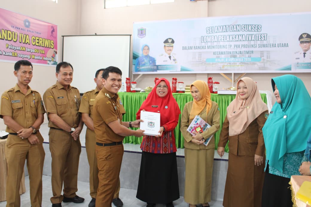 TP PKK Kota Binjai Gelar Lomba IVA Test, Dorong Deteksi Dini Kanker Serviks