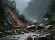 Material Longsor Tutup Total Lintas Riau-Sumbar Di Kelok 9