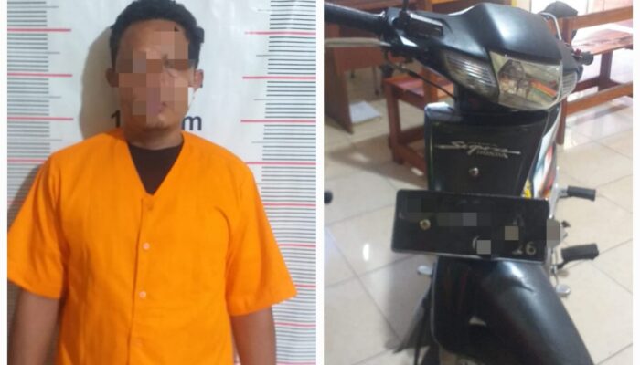 Pelaku Pencurian Sepeda Motor Di Bahorok Diciduk 