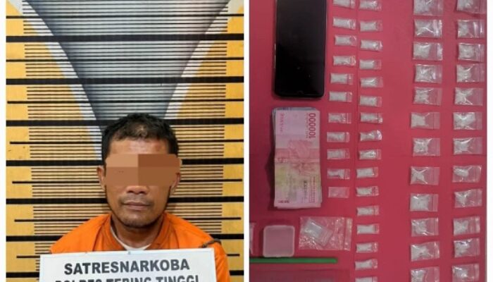 Pengedar 63 Paket Sabu Dibekuk Satresnarkoba Tebingtinggi
