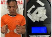 Polres Nias Ciduk Pengedar Narkotika Di Bawolato, 13 Paket Sabu Disita