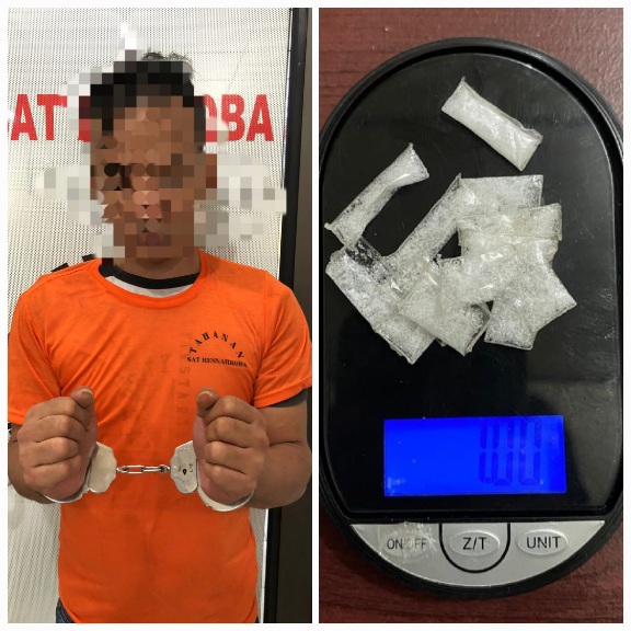 Polres Nias Ciduk Pengedar Narkotika Di Bawolato, 13 Paket Sabu Disita