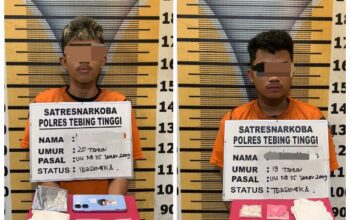 Dua Pemuda Tebingtinggi Diciduk Bawa Puluhan Ekstasi