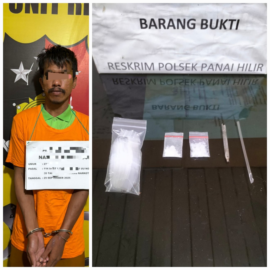 Polsek Panai Hilir Ciduk Penjual Sabu