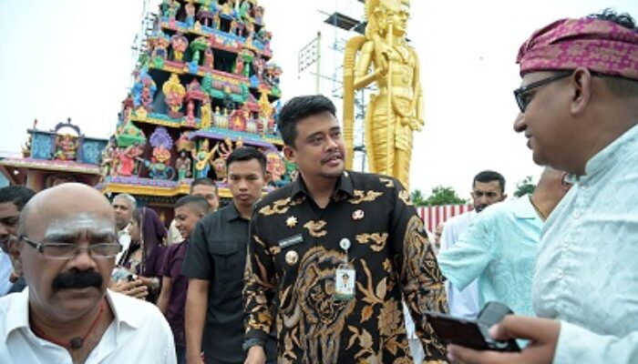 Peresmian Kuil Shri Raja Rajesvari, Bobby Nasution Ajak Umat Hindu Siapkan SDM Anti-Narkoba