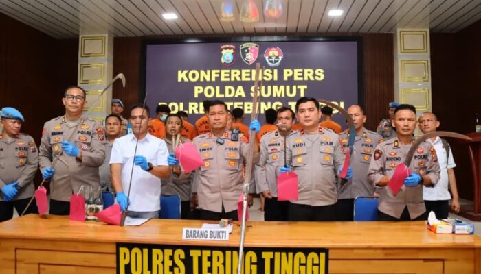 Polres Tebingtinggi Ungkap Kronologi Tawuran Maut, 8 Remaja Ditangkap