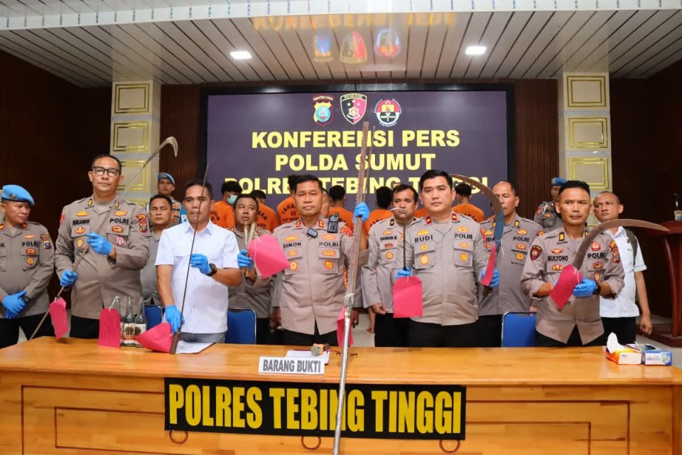 Polres Tebingtinggi Ungkap Kronologi Tawuran Maut, 8 Remaja Ditangkap