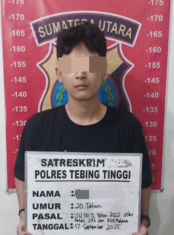Terduga Pelaku Kekerasan Seksual Ditangkap Polres Tebingtinggi