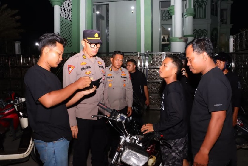 Polres Tebingtinggi Amankan 38 Sepeda Motor Knalpot Brong