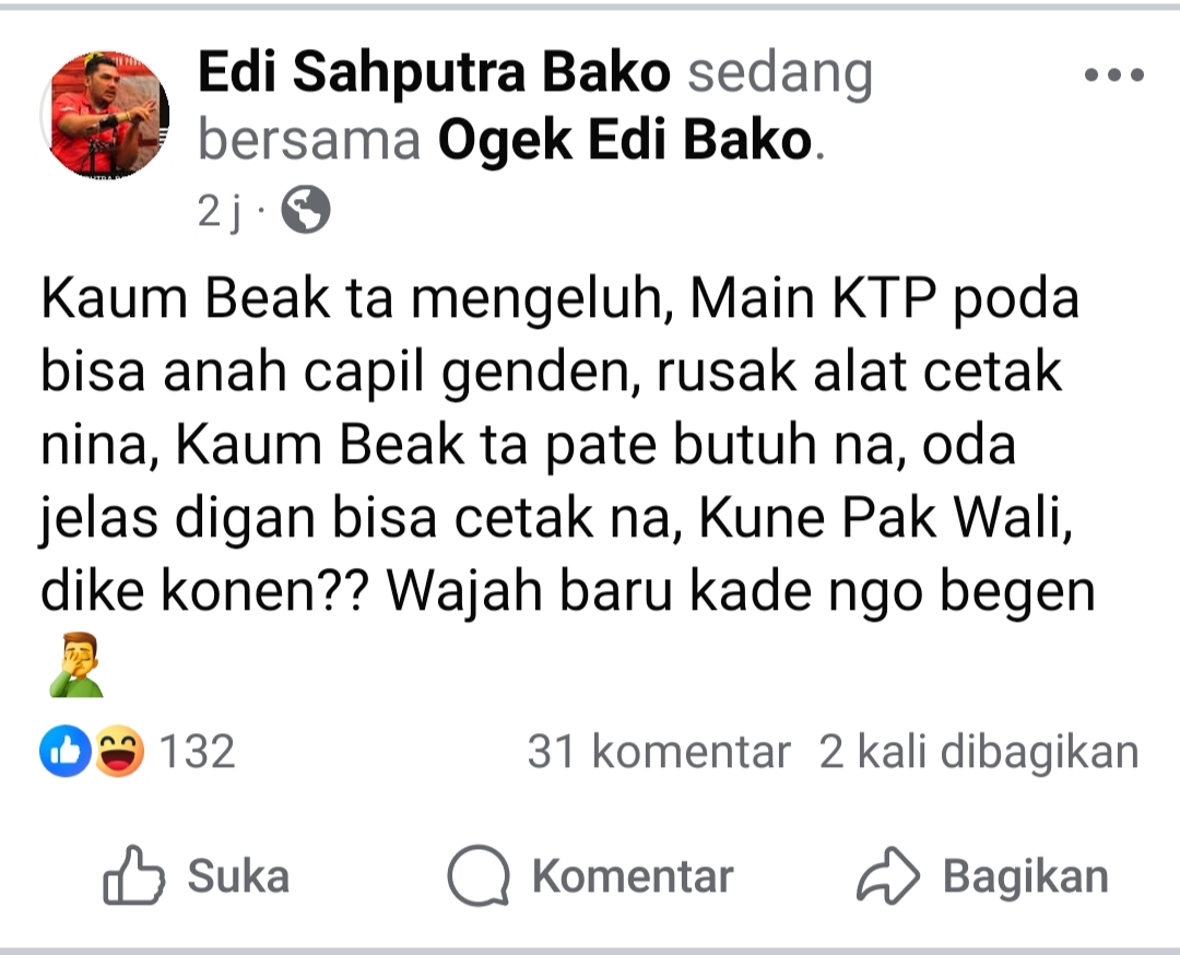 Mesin Rusak, Cetak KTP Terkendala