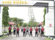 Polres Aceh Singkil Gelar Simulasi Pengamanan Markas
