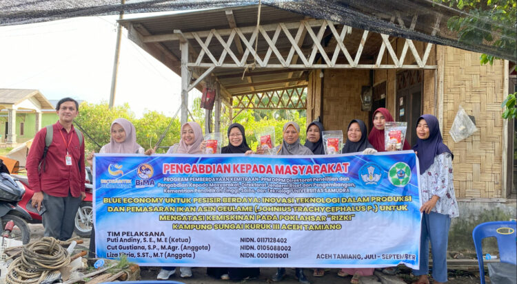 Tim PPM DPPM Universitas Samudra Lakukan Inovasi Blue Economy Untuk Pesisir Berdaya