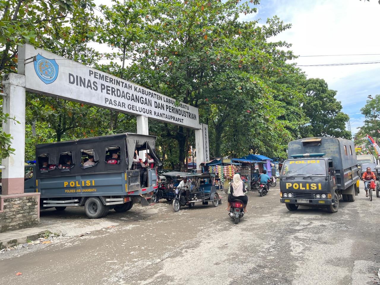 Polres L. Batu Gelar Patroli Di Seputaran Kota Rantauprapat
