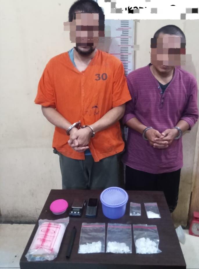 Satresnarkoba Polres Langkat Amankan Dua Pelaku Narkoba 