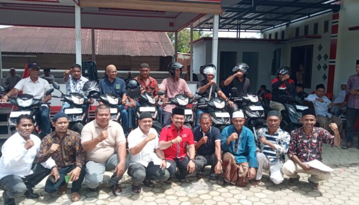 KPA Wilayah Tamiang Bagikan Sepeda Motor Untuk Panglima Sagoe