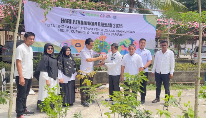 PGE Dan DLHK Ajak SMA Negeri 1 Matangkuli Hijaukan Lingkungan Sekolah