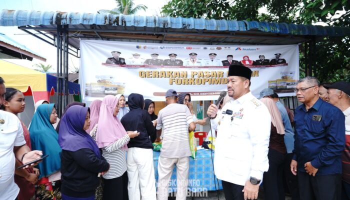 Bupati Batubara Apresiasi PT Inalum Saat Tinjau Pelaksanaan Pasar Murah 2025