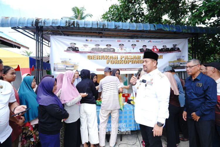 Bupati Batubara Apresiasi PT Inalum Saat Tinjau Pelaksanaan Pasar Murah 2025