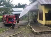 Rumah Permanen Di Nagan Raya Ludes Terbakar, Warga Sempat Panik