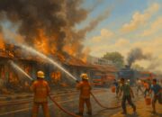 Api Lalap Asrama Polsek Serpong, 20 Rumah Hangus