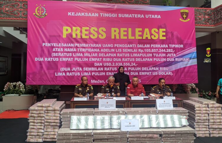 Terpidana Adelin Lis Bayar Uang Pengganti Kerugian Negara Rp105 Miliar Dan US$ 2,93 Juta