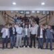 General Manager PLN UID Sumut, Ahmad Syauki, bersama jajaran foto bersama manajemen PT PAMIN, yaitu Operasional Director Mr. Ali Saleh Sulaiman, Deputy General Manager Mr. Hassan, Plant Manager Dedy Syahputra, Maintenance Manager Bambang Julianto, serta jajaran.