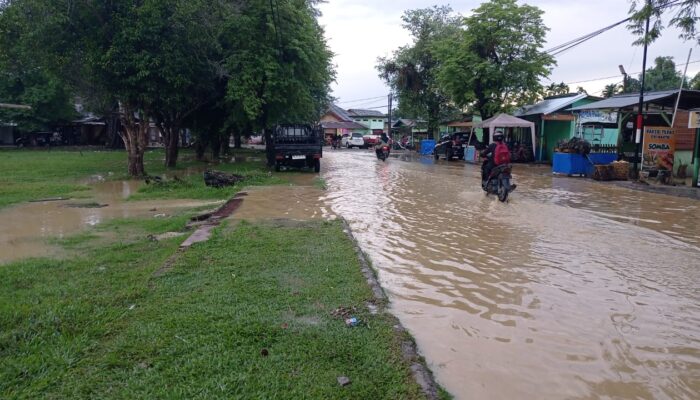 Krueng Langsa Meluap, Rendam Rumah Warga Dan Jalan Di Pusat Inti Kota